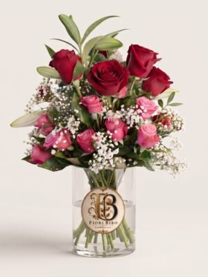 Bouquet Elegante di Rose e Gigli – Fiori Bibo