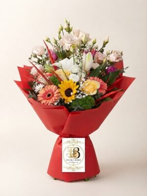 Bouquet Solare con Girasole e Gigli – Fiori Bibo