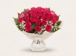 Bouquet "Rosso Eterno" con Rose Rosse e Gypsophila – Fiori Bibo