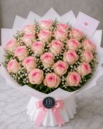 Bouquet "Incanto Duetto" – Rose Bicolor Bianche e Rosa (Jamboree) – Fiori Bibo