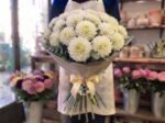 Bouquet "Dalie Bianche Reali" – Eleganza Pura e Scultura – Fiori Bibo