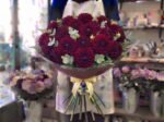 Bouquet "Dalie Borgogna Reale" – Eleganza Profonda e Scultura – Fiori Bibo