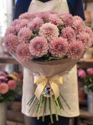 Bouquet "Dalie Rosa di Lusso" – Eleganza e Scultura Floreale – Fiori Bibo