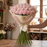 Bouquet "Rosa Maestoso" – Rose Rosa a Cupola e Stelo Lungo – Fiori Bibo