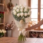 Mazzo "Rose Bianche Gambo Lungo Grande" – Fiori Bibo